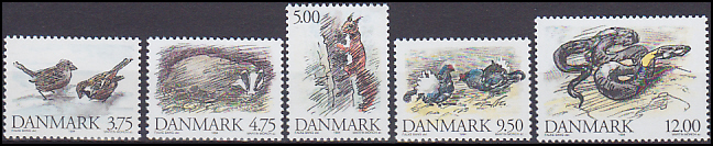 Danmark AFA 1076 - 80<br>Postfrisk